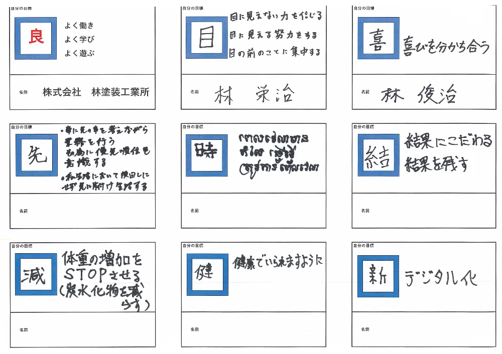 2025年の目標