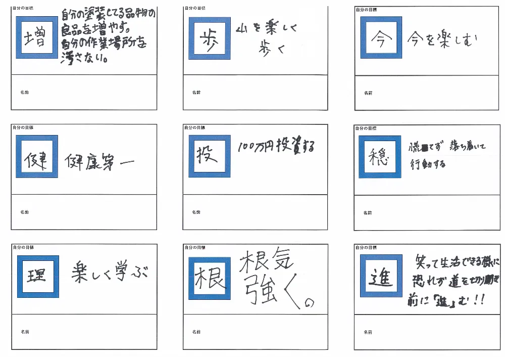 2025年の目標