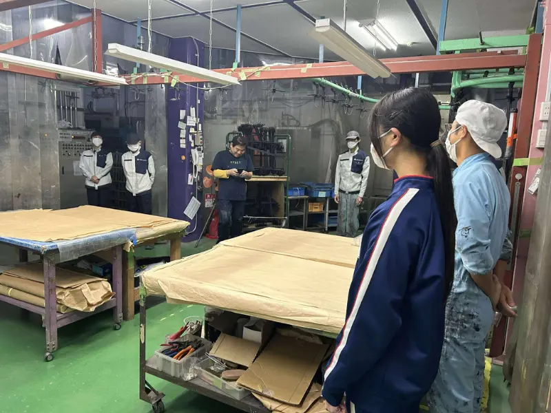 体験生徒紹介の様子